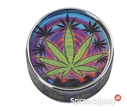 Młynek Metalowy 3Częściowy do Mielenia Tytoniu i Ostrowy nad Okszą