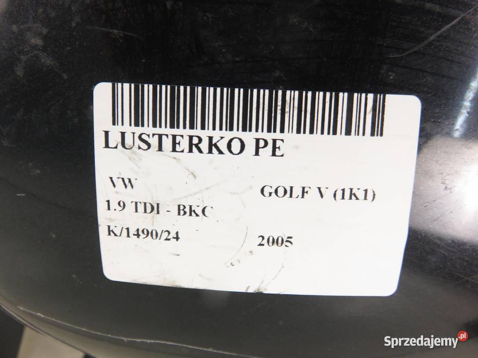 LUSTERKO PRAWE VW GOLF V Lusterka zewnętrzne Karoseria