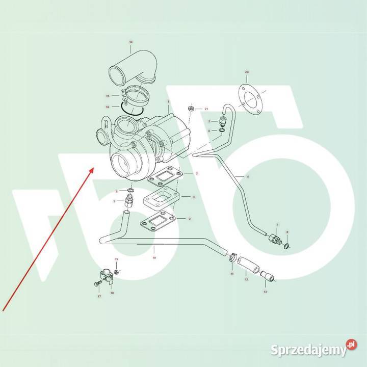 TURBOSPRĘŻARKA 836774745 836774410 SISU 44CWA Wilkowo