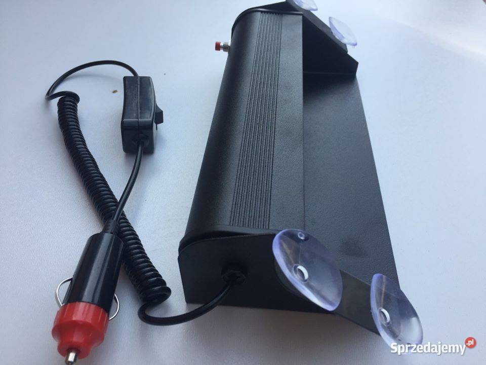 Stroboskop na szybę 2x8W COB 12V 3 tryby NOWA mazowieckie