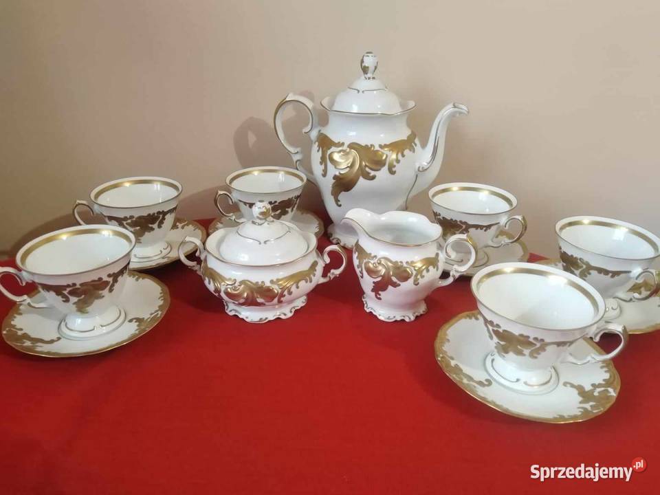 Serwis porcelanowy złoty Fryderyka