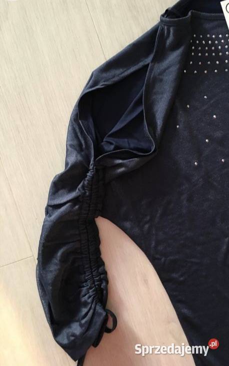 Mieniąca bluzka z dżetami błyszcząca wiskoza róż Warszawa