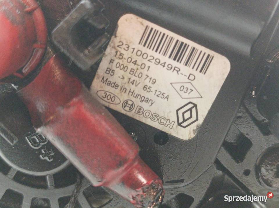 ALTERNATOR 231002949R D 15 D DCI Dacia Dokker I