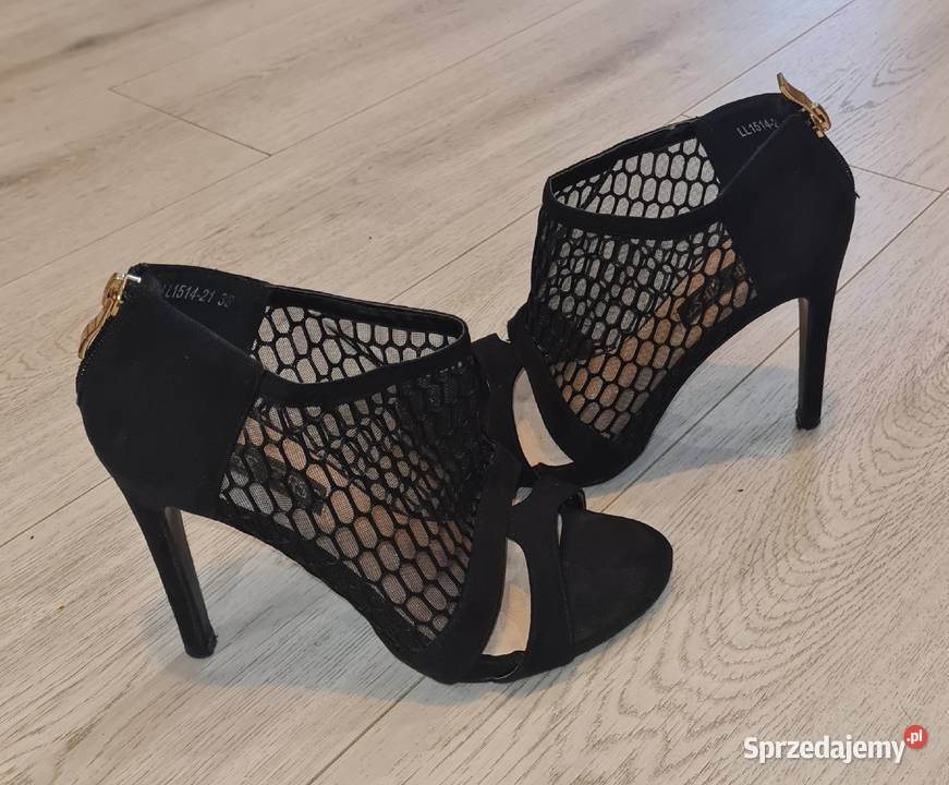 Sandałki damskie szpilka siateczka zip 36 łódzkie Łódź