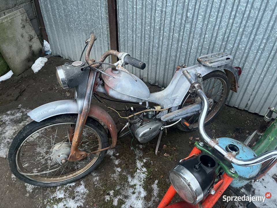 2 x Romet Komar jeden z silnikiem na pedaly uszkodzony śląskie Kłobuck sprzedam