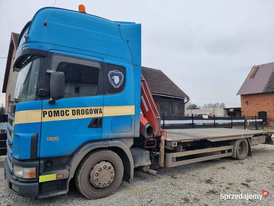 Sprzedam SCANIA 114L Platforma z HDS FASSI 140 dolnośląskie Brzyków sprzedam