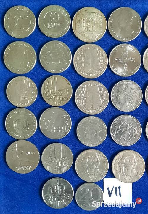 Zestaw VII Monet PRL x37 sztuki Gliwice