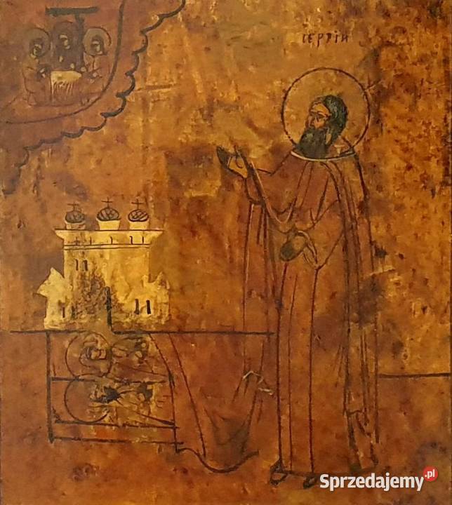Ikona Święty Sergiusz z Radoneża grobie Rodziców Warszawa sprzedam