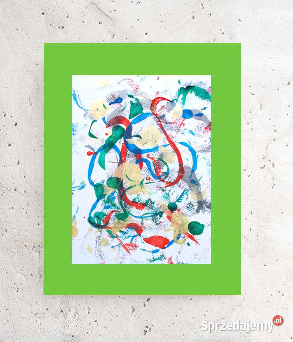 abstrakcja rysunek A3 nowoczesny obraz 30x40