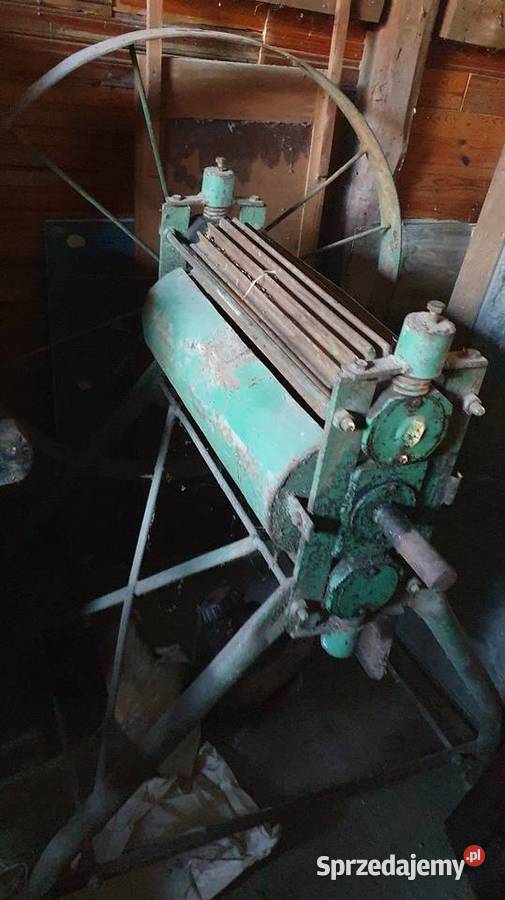 Miedlarka dekortykator do lnu I konopi paździerz Antyki Ostrowiec Świętokrzyski