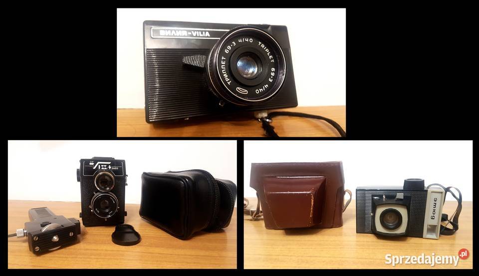 Właściciel Sklepu Kupuje Aparaty Fotograficzne Płacąc Producentowi 120 Zł Aparaty Fotograficzne. Radzieckie. 3 szt. Warszawa - Sprzedajemy.pl