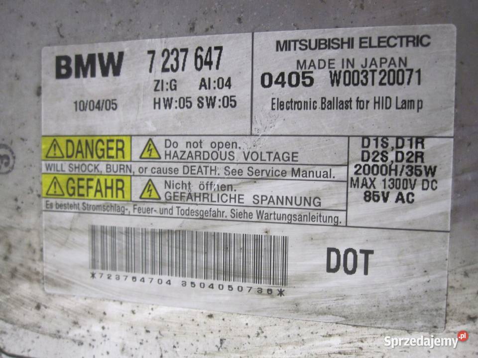 BMW E90 LCI LIFT lampa prawy przód 7202592 osobowe Kielce