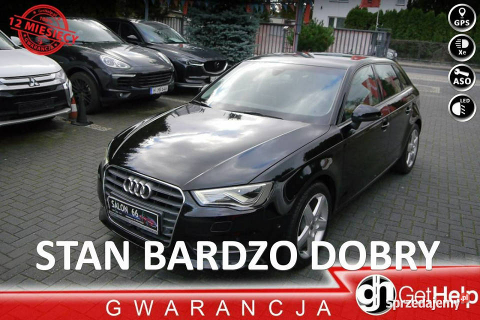 Audi A3 Sportback 20d Navi Xenon Ledy kurtyny powietrzne śląskie