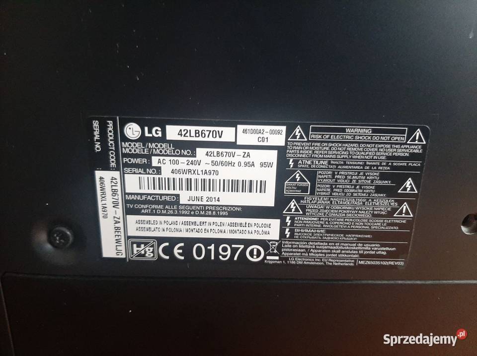 Telewizor LG 42 LB670V full HD Telewizory Poznań