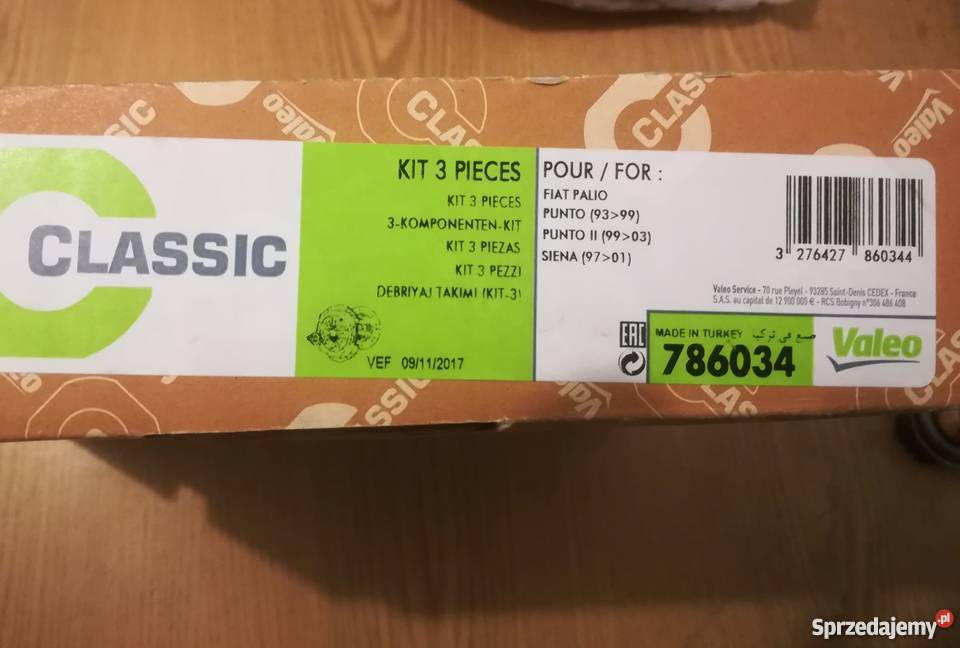 Sprzęgło rozrząd Fiat Punto 2 12 8V silnik 188 sprzęgła Wrocław