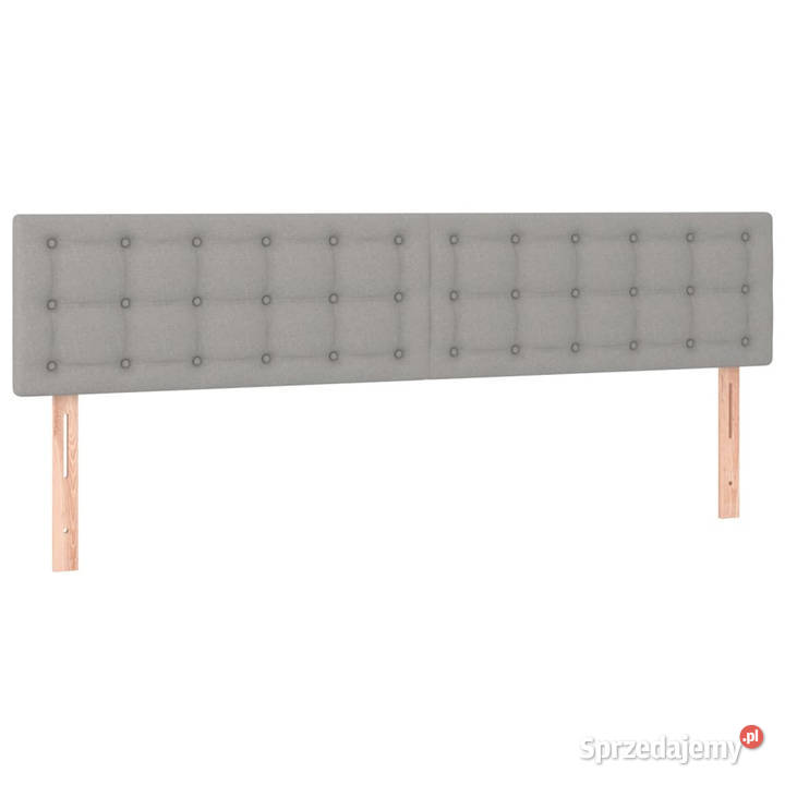 Zagłówek do łóżka z LED jasnoszary 180x5x7888 sprzedam