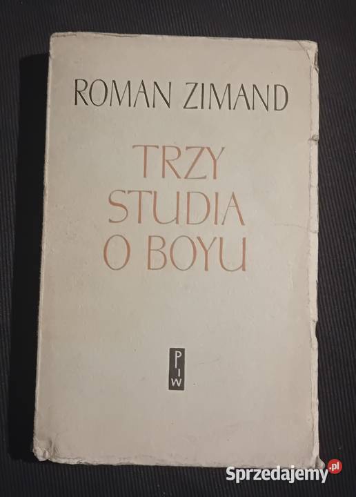 Roman Zimand Trzy studia o Boyu PIW 1961 r Koźminek