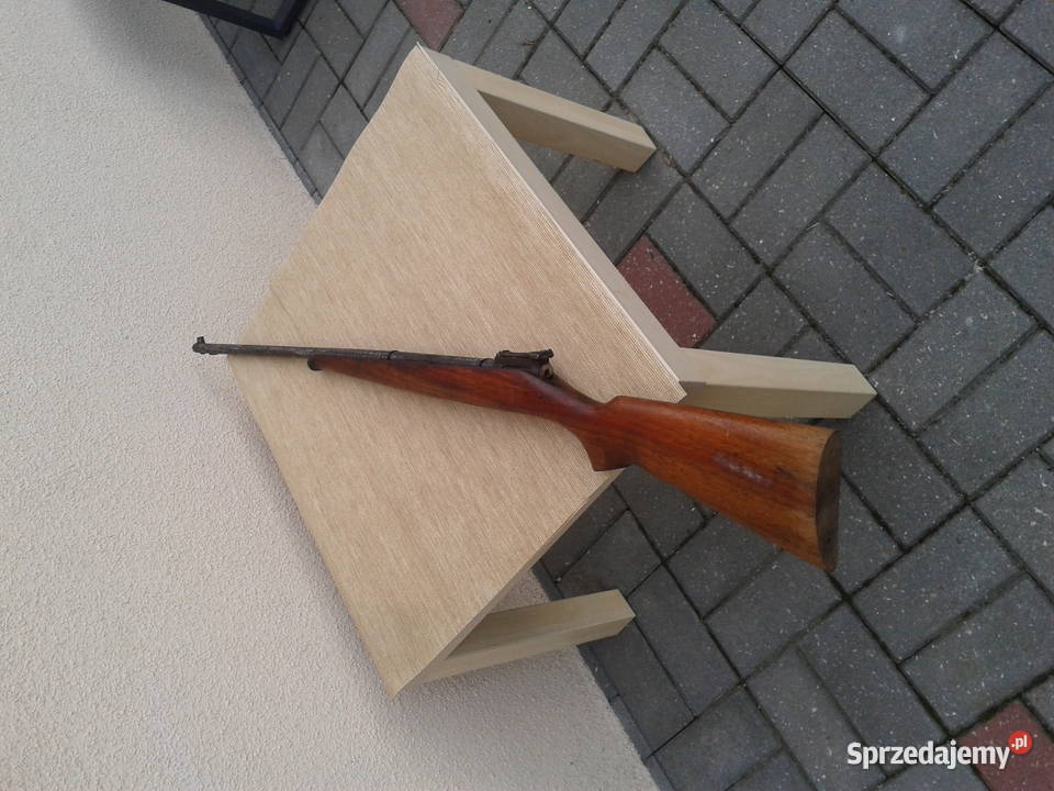 replika karabinu metal drewno naturalne części Skiereszewo