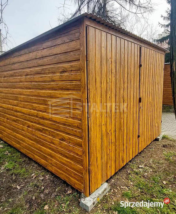 Garaz blaszany 3x5m brama dwuskrzydłowa 2x okno 15m2 Sprzedaż Cieszyn sprzedam