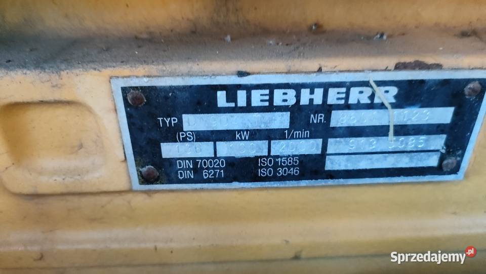 Sprzedam silnik LIEBHERTT D 904T 100 łódzkie Żarnów