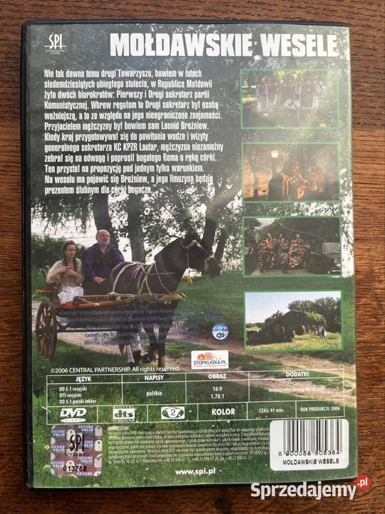 Mołdawskie Wesele DVD DVD Filmy Chełmża sprzedam