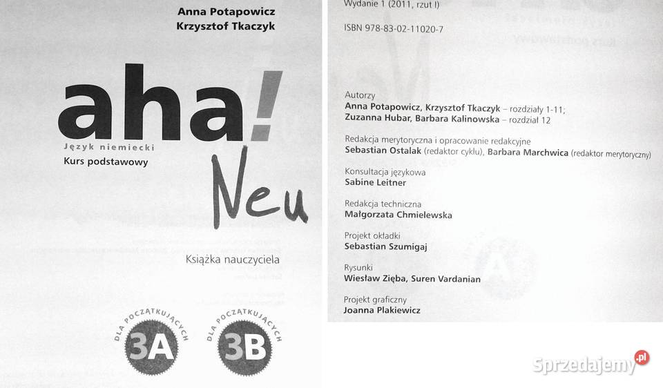 Aha Neu 3A 3B Język niemiecki klasy 3 gimnazjum Chełm