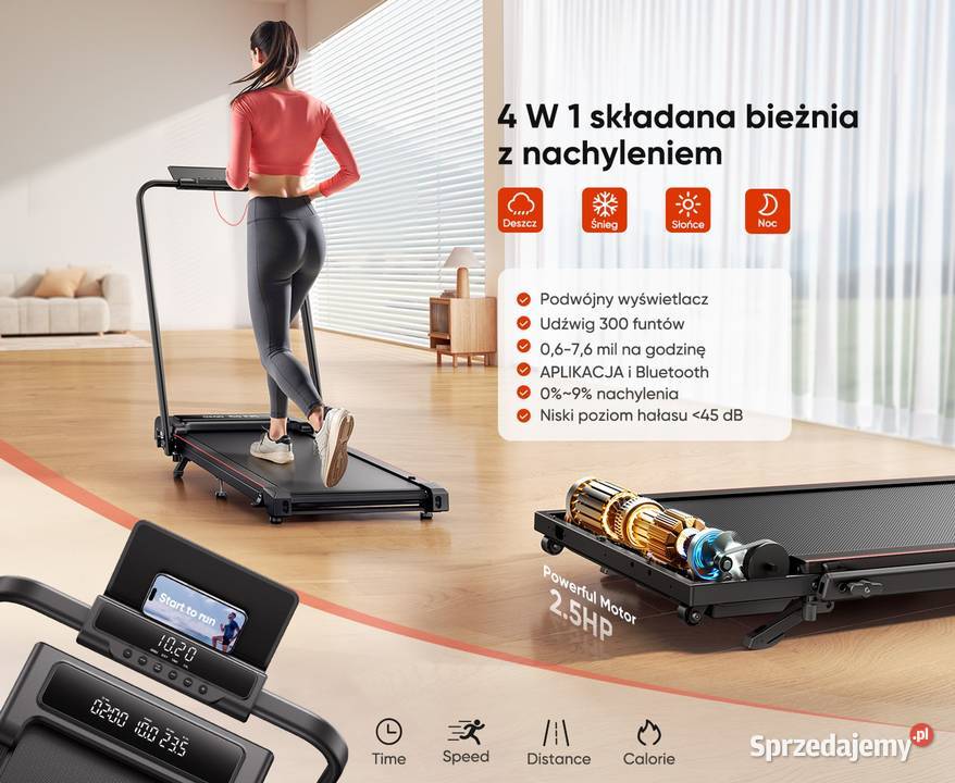 Nowa Bieżnia Toputure T4 12h Nachylenie 9 BT Siedlce