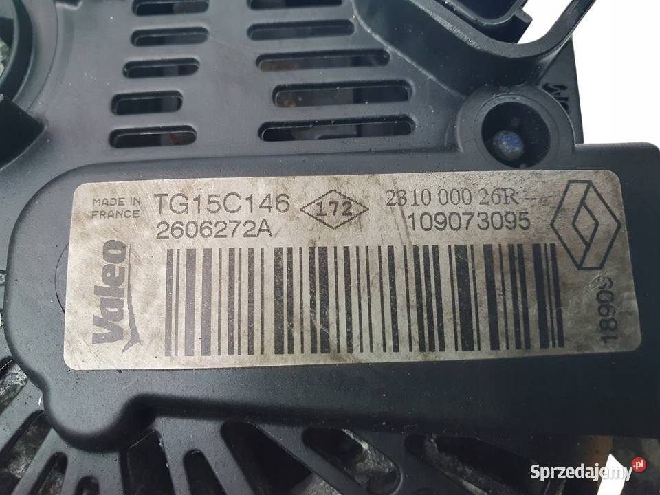 ALTERNATOR Renault Captur Scenic 15 DCI Valeo Chełm