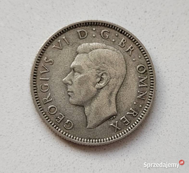 224 ANGLIA srebro 1 Szyling 1944 r Wola Kruszyńska