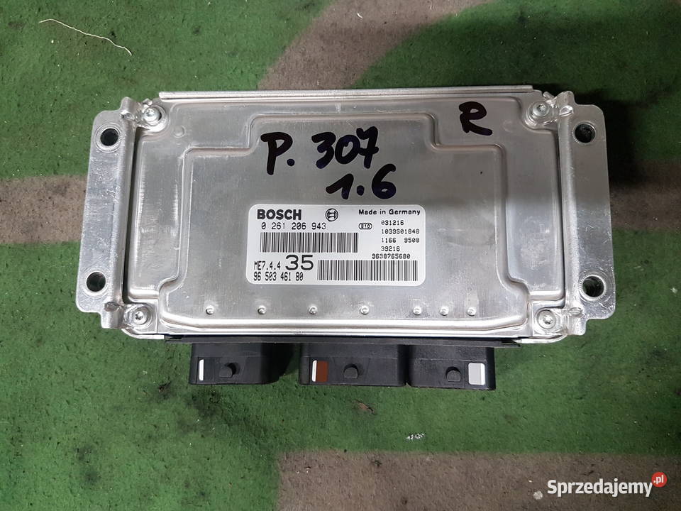 PEUGEOT 307 16 16V STEROWNIK KOMPUTER 0261206943 Turek