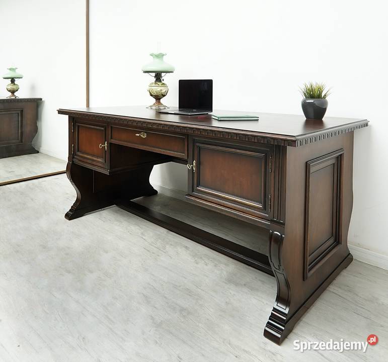 Zabytkowe eklektyczne biurko z lat 40tych Jerka