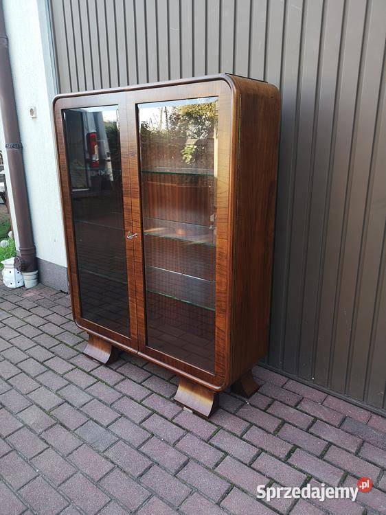 Witryna Biblioteka Serwantka ARTDECO Orzech Swarzędz sprzedam