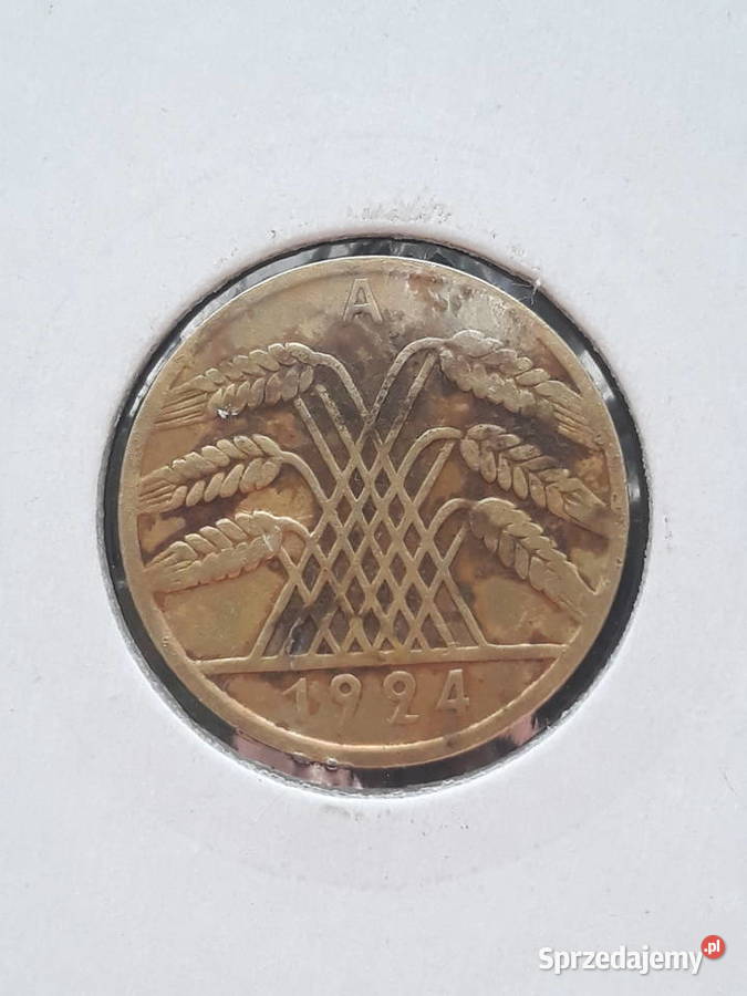 10 Fenigów Niemcy 1924 r men A