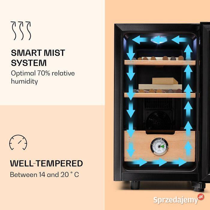 Nowa Lodówka Chłodziarka Humidor na Cygara Nowe Bielice