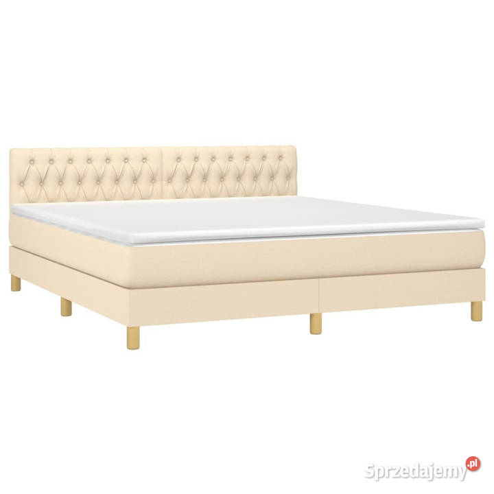 Łózko Kontynentalne z Materacem Do Sypialni 88cm sprzedam