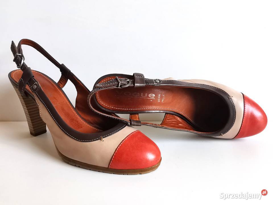 7067 VOGUE śliczne trzy kolory skóra 38 24.4cm Kędzierzyn-Koźle