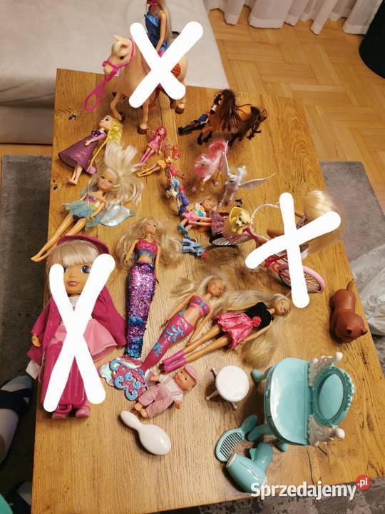 Zestaw lalek Barbie Entchatimals i kucykow Rzeszów sprzedam