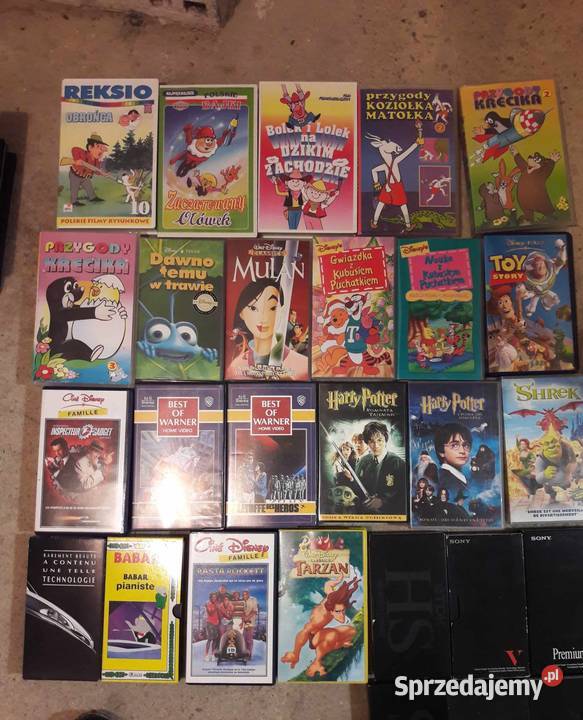 Kasety VHS dolnośląskie Legnica sprzedam