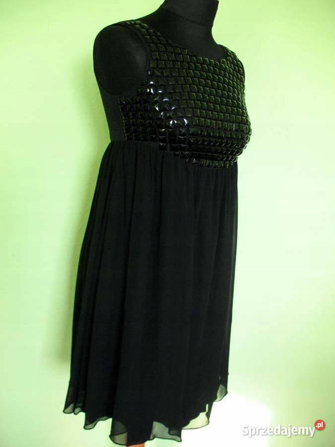 Sukienka czarna elegancka 34 XS biust 84 Bicici Siedlce