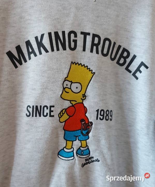 Bluza z kapturem The Simpson firmy Cropp w Ostróda