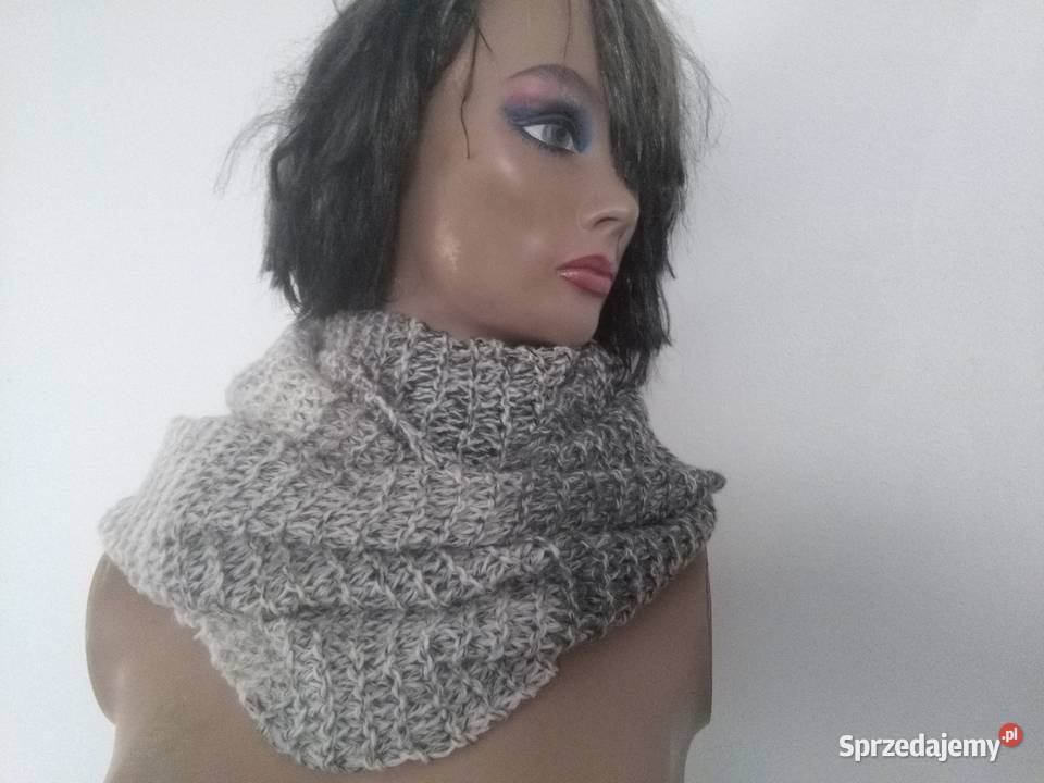 szal szalik komin HANDMADE wełna rękodzieło Gdynia sprzedam