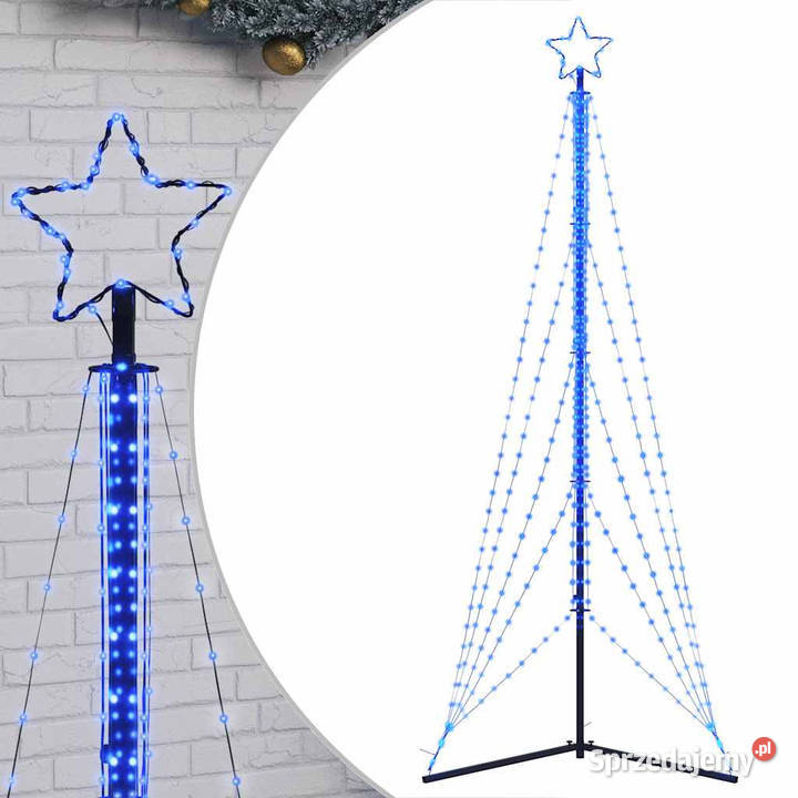 Lampki choinkowe 525 niebieskich LED 302 Warszawa
