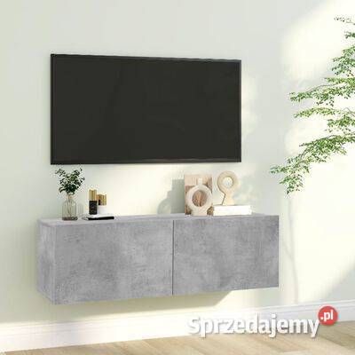 vidaXL Szafka pod TV szarość betonu 100x30x30 Warszawa