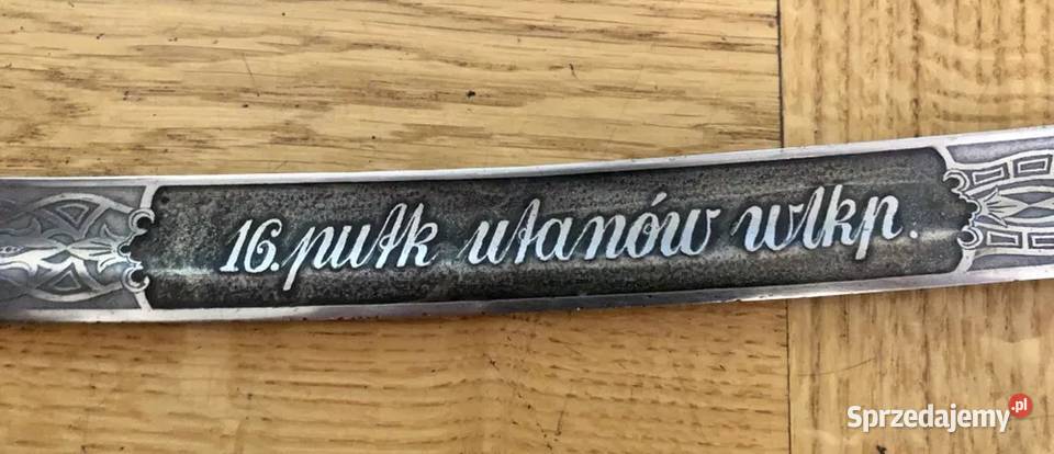 Piękna Szabla Pamiątkowa wz21 16 pułk ułanów Brzóza Stadnicka