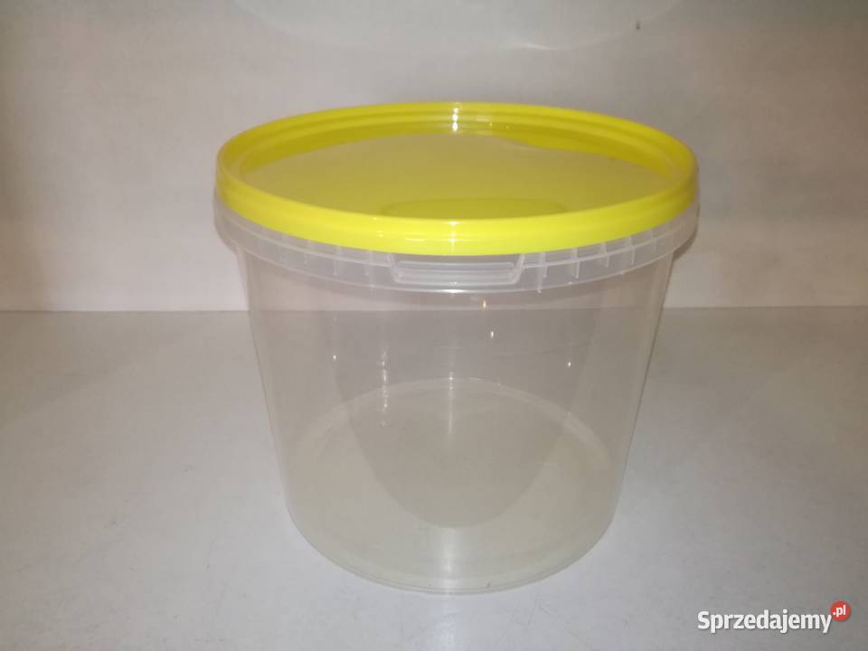 Wiadro plastikowe 5L z pokrywką transparentne Toruń