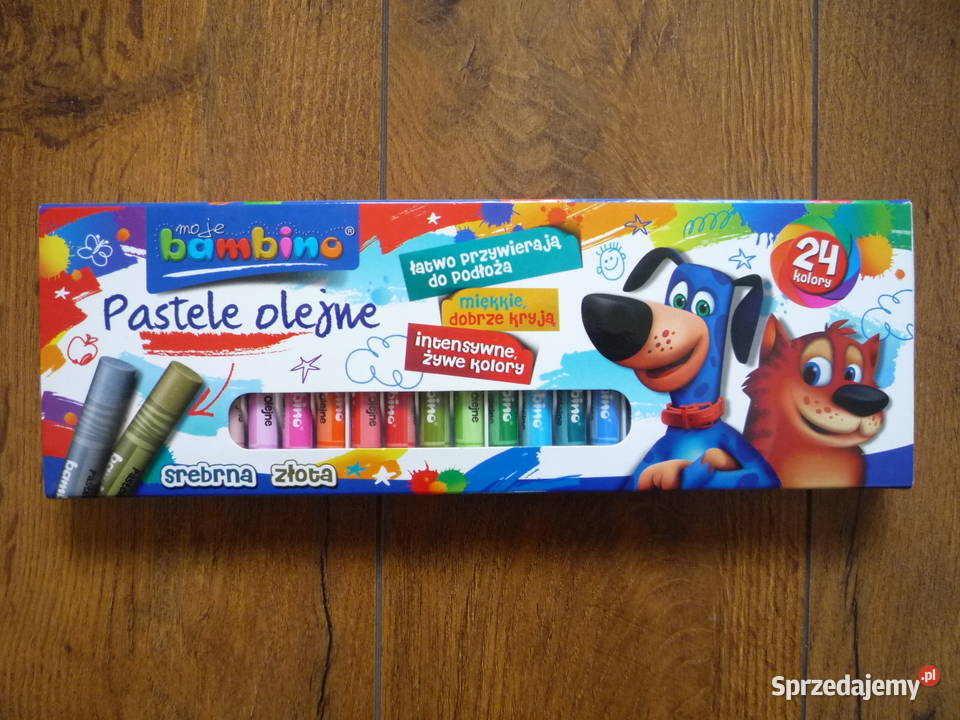 Nowe Bambino 24 kolory Kredki pastelowe Pastele