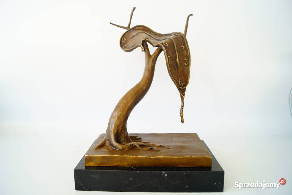 Figura z brązu rzeźba wg Salvador Dali zegar wielkopolskie sprzedam