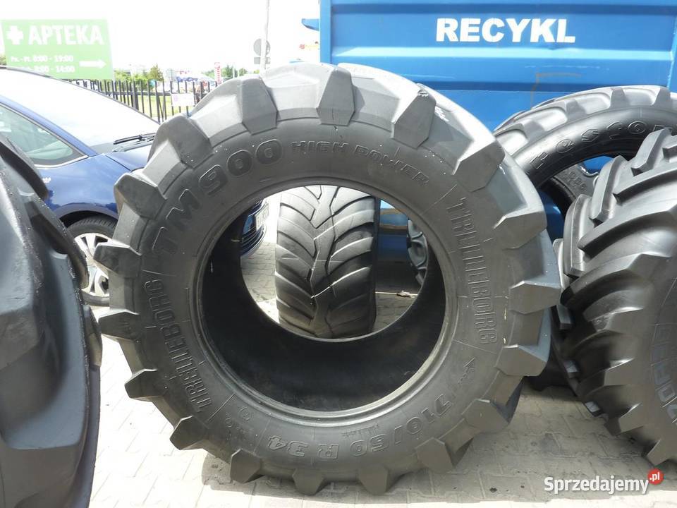 Opona używana rolnicza 71060R34 TRELLEBORG TM900 34cale Zaścianki sprzedam