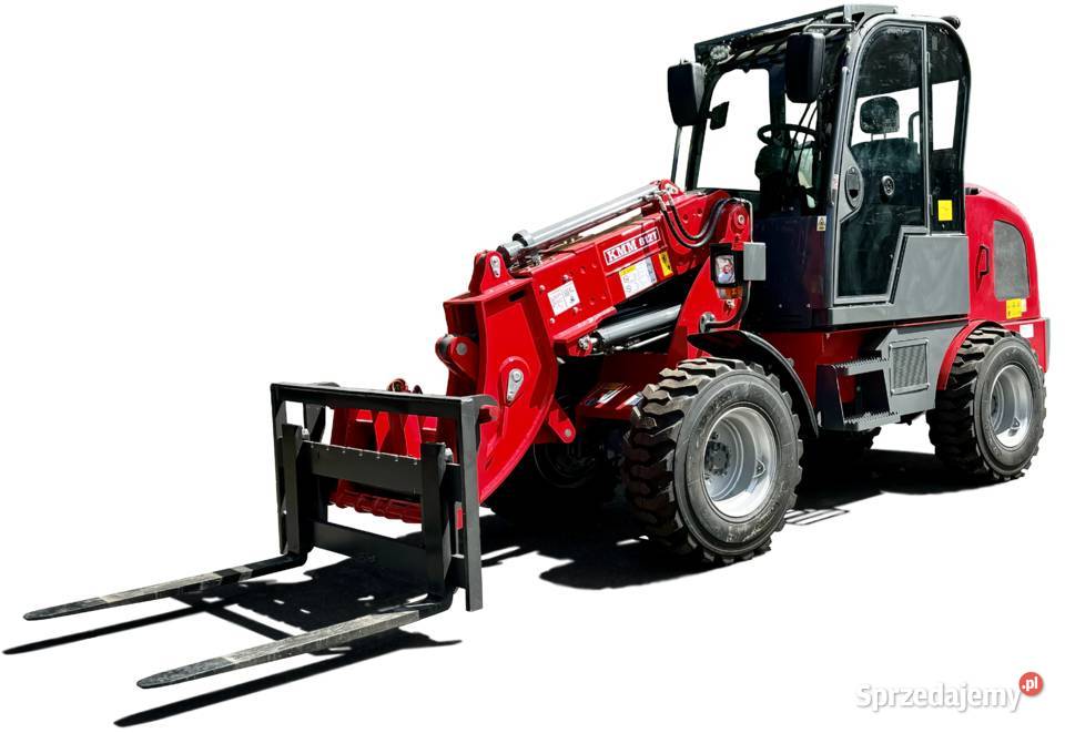 Teleskopowy terenowy wózek widłowy KMM 812T blokada podnośnika Wolsztyn