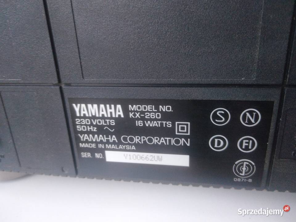 Deck Yamaha KX260 sprawny oryginalny stan mazowieckie Sochaczew